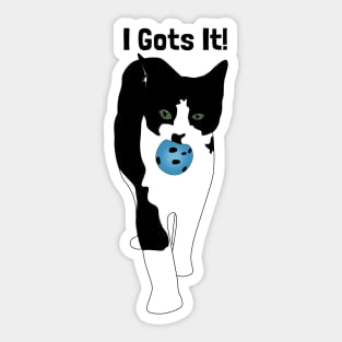 I gots it kitty! Sticker